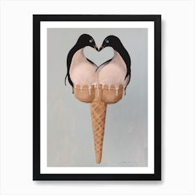 Icecream Penguins Poster