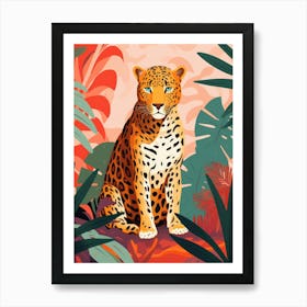 Leopard In The Jungle 25 Art Print
