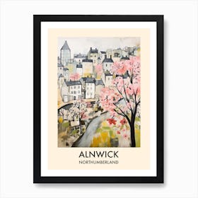 Alnwick (Northumberland) Painting 1 Travel Poster Art Print