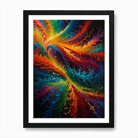 Rainbow Swirl 2 Art Print