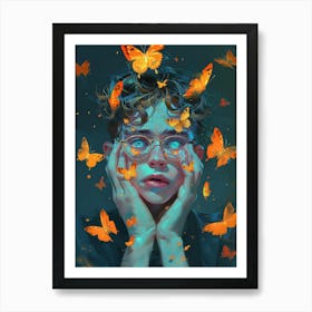 Butterfly Boy 1 Art Print