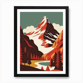 Swiss Mountains Art Print