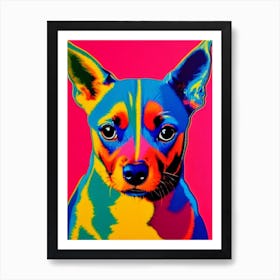 Miniature Pinscher Andy Warhol Style Dog Art Print