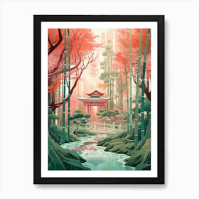 The Sagano Bamboo Forest Japan Art Print