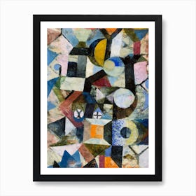 Composition With The Yellow Half Moon And The Y, Paul Klee Art Print