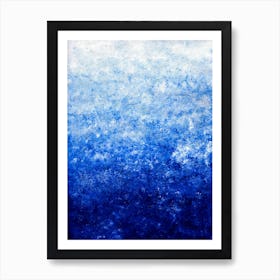 Beautiful Blue Art Painting Art Print