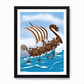 Viking Ship 1 Art Print