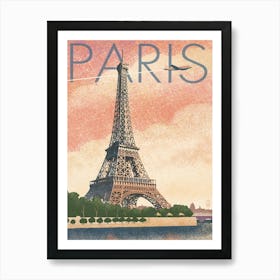 Paris Eiffel Tower 1 Art Print