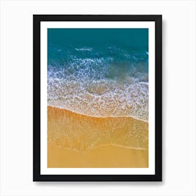 Aerial View Of A Beach Art Print