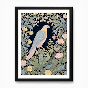 Bird Of Prey In Pastel Colours Art Print