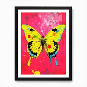 Pop Art Clouded Yellow Butterfly    2 Art Print