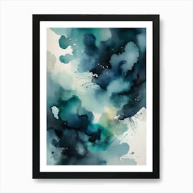 Abstract Watercolor Painting 20 Art Print