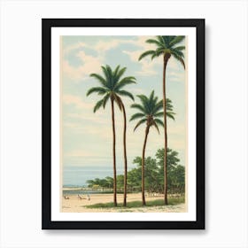 Hammonasset Beach Connecticut Vintage Art Print