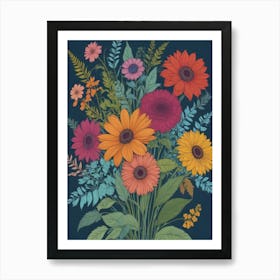 Bouquet Of Flowers 3 Art Print