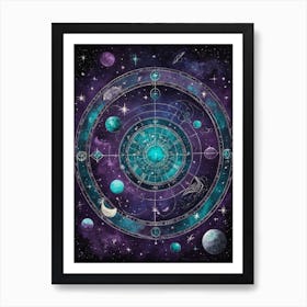 Astrology Zodiac Art Print Art Print