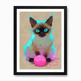 Siamese Cat 7 Art Print