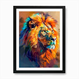 Lion Painting 1 Art Print