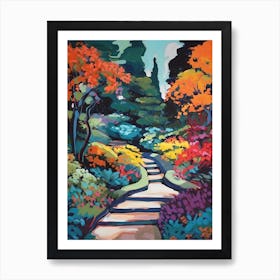 Butchart Garden Canada Painting 1 Art Print