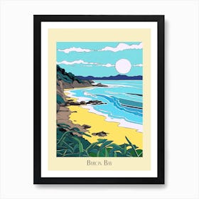 Poster Of Minimal Design Style Of Byron Bay, Australia 5 Art Print