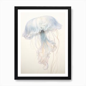 Comb Jellyfish Swimming 2 Art Print