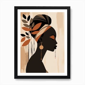 Silhouette Of A Woman 6 Art Print