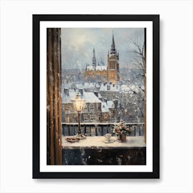 Winter Cityscape London United Kingdom 11 Art Print