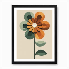 Abstract Flower 1 Art Print