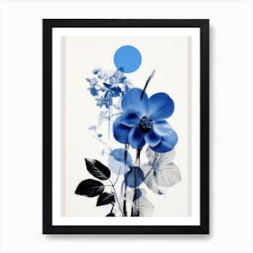 Blue Flowers 45 Art Print