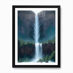 Waterfull In The Mountains 5 Art Print