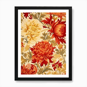 Floral Pattern 37 Art Print