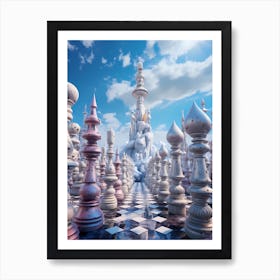 Chess Game 2 Art Print