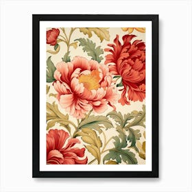 Floral Wallpaper 83 Art Print