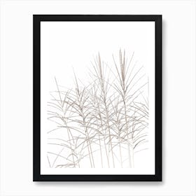 Beach Grass Texture I Art Print