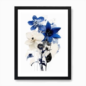 Blue Flowers 47 Art Print