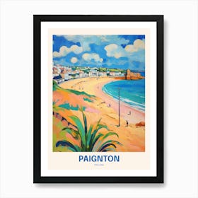 Paignton England 6 Uk Travel Poster Art Print