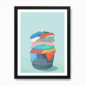 Pile Of Laundry Art Print