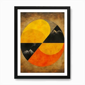 Circle Of Mountains Art Print