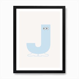 Alphabet Poster J Art Print