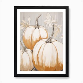 Neutral Pumpkin Painting 3 Art Print