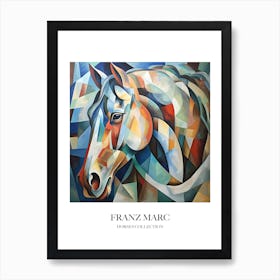 Franz Marc Inspired Horses Collection Painting 02 Art Print