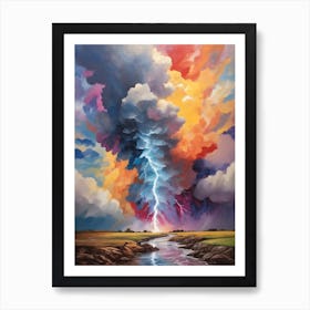 Lightning Strike Art Print
