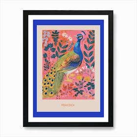 Spring Birds Poster Peacock 7 Art Print