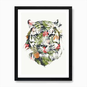 Tropical Tiger Art Print