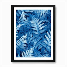 Pattern Poster Blue Star Fern 3 Poster