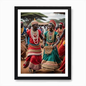 African Dance 2 Art Print