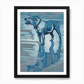Blue Dog Art Print