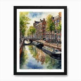 Amsterdam Canal 5 Art Print