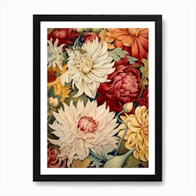 Chrysanthemums 9 Art Print