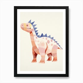 Nursery Dinosaur Art Pachycephalosaurus 6 Art Print