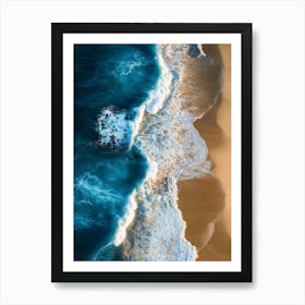 Aerial View Of A Beach 49 Art Print